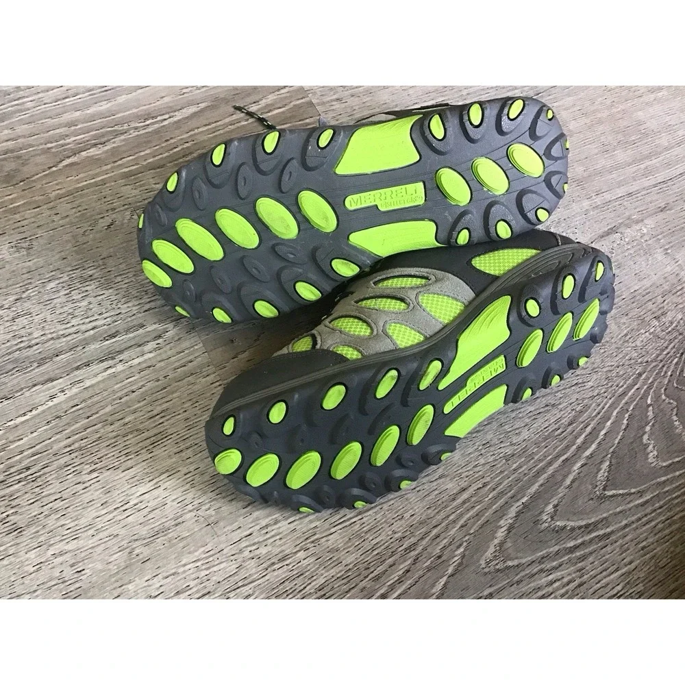 Merrell Hiking Chameleon Low Lace Boys Green Grey Size 7M Shoes MY52377
